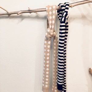 Pair of Skinny Wool Scarves